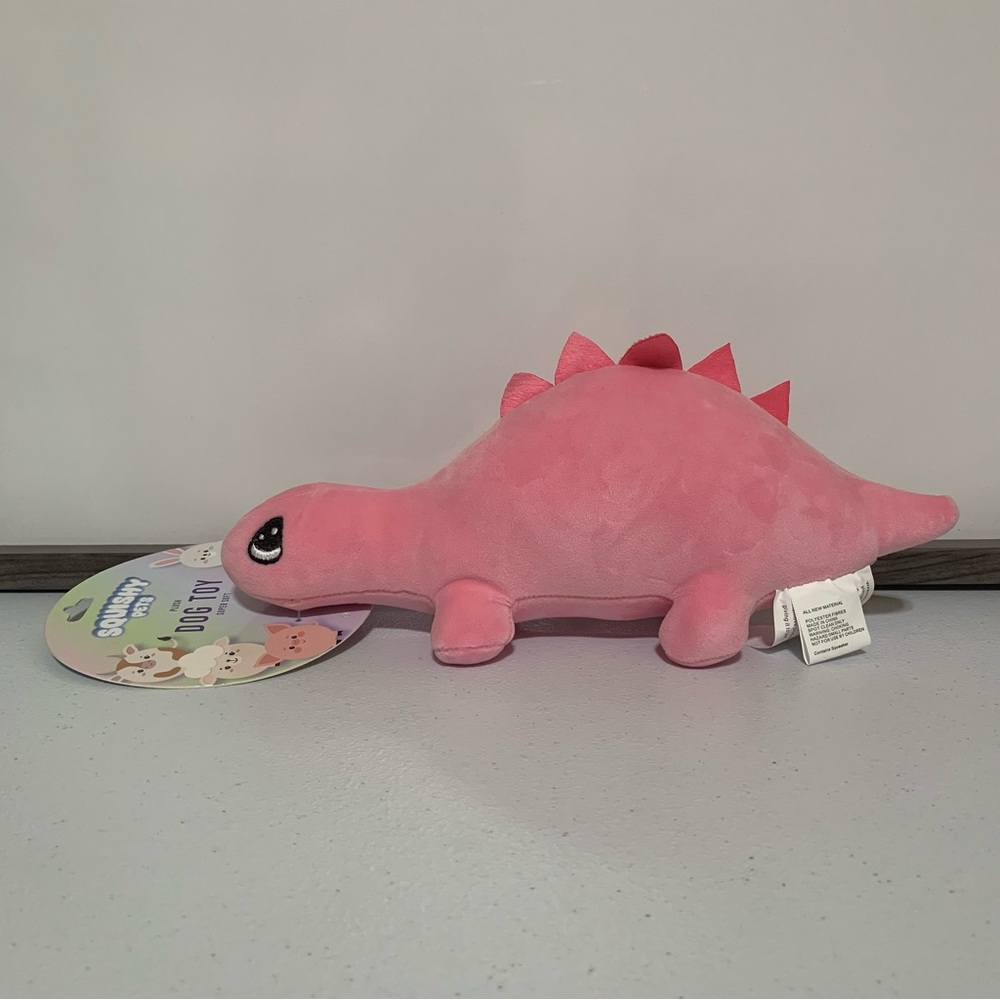 Squishy Pets Plush Dinosaur Dog Toy-NWT